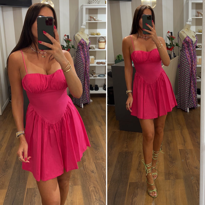 mini dress miranda - FUCSIA
