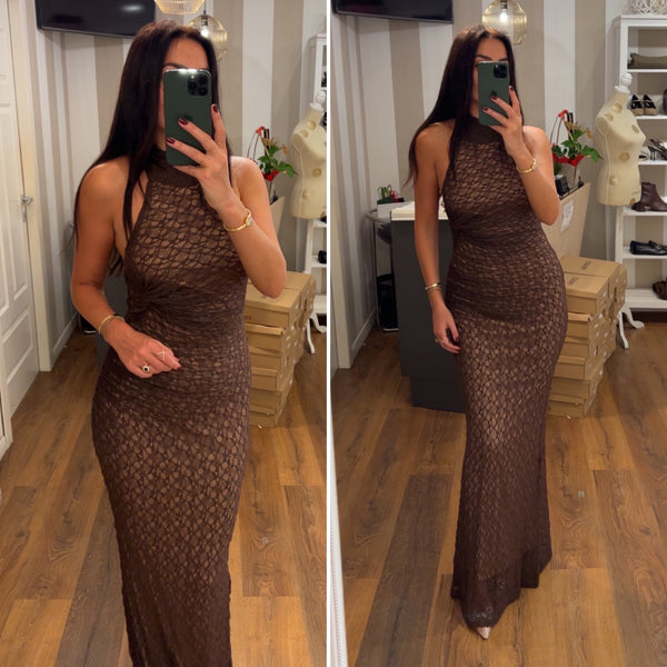 dress celine - CHOCO