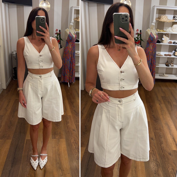 top lilly - BIANCO