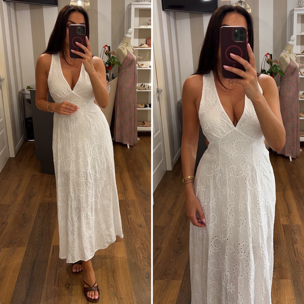 dress sangallo - BIANCO