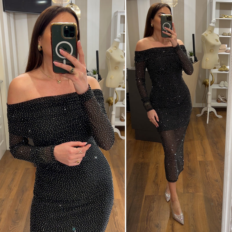 dress lamara - NERO