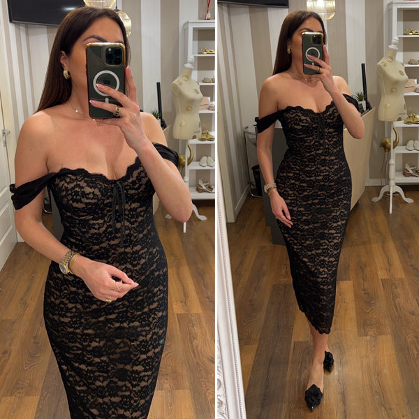 dress reneé - NERO